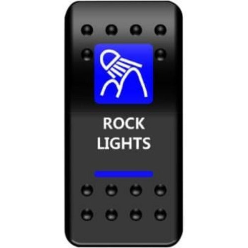 Rock Lights Rocker Switch Blue by Moose Utility RCK-PWR Rocker Switch 21060453 Parts Unlimited