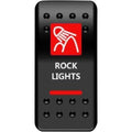 Rock Lights Rocker Switch Red by Moose
