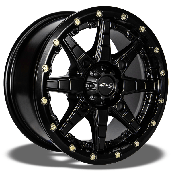 Roll'N 106 Front; Rear Wheel 14 X 7 by AMS 0230-0947 Beadlock Wheel 0230-0947 Parts Unlimited Drop Ship