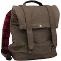 Roll Top Backpack Brown by Burly Brand