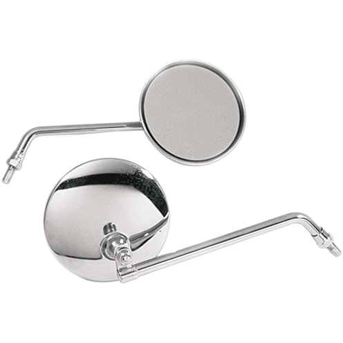 Round Honda Cb Style Universal Mirror By Emgo 20-42408 Side View Mirror 2042408 Parts Unlimited