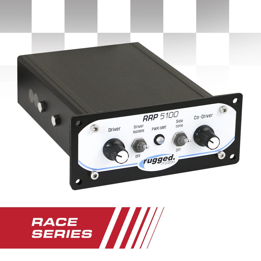 Rrp5100 Pro Race Series Panel Mount 2 Person Intercom by Rugged Radios Rugged Radios