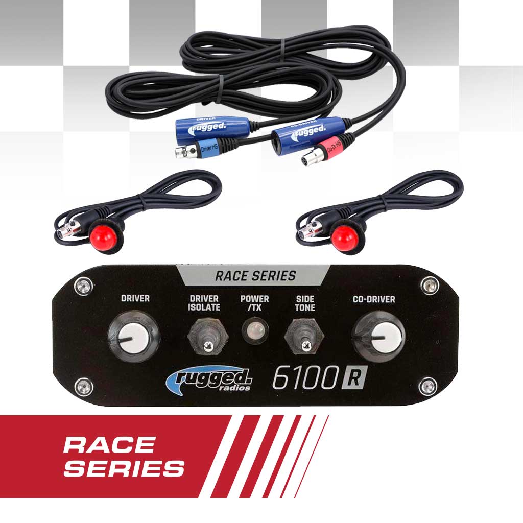 Rrp6100 2 Person Race Intercom Kit by Rugged Radios Rugged Radios