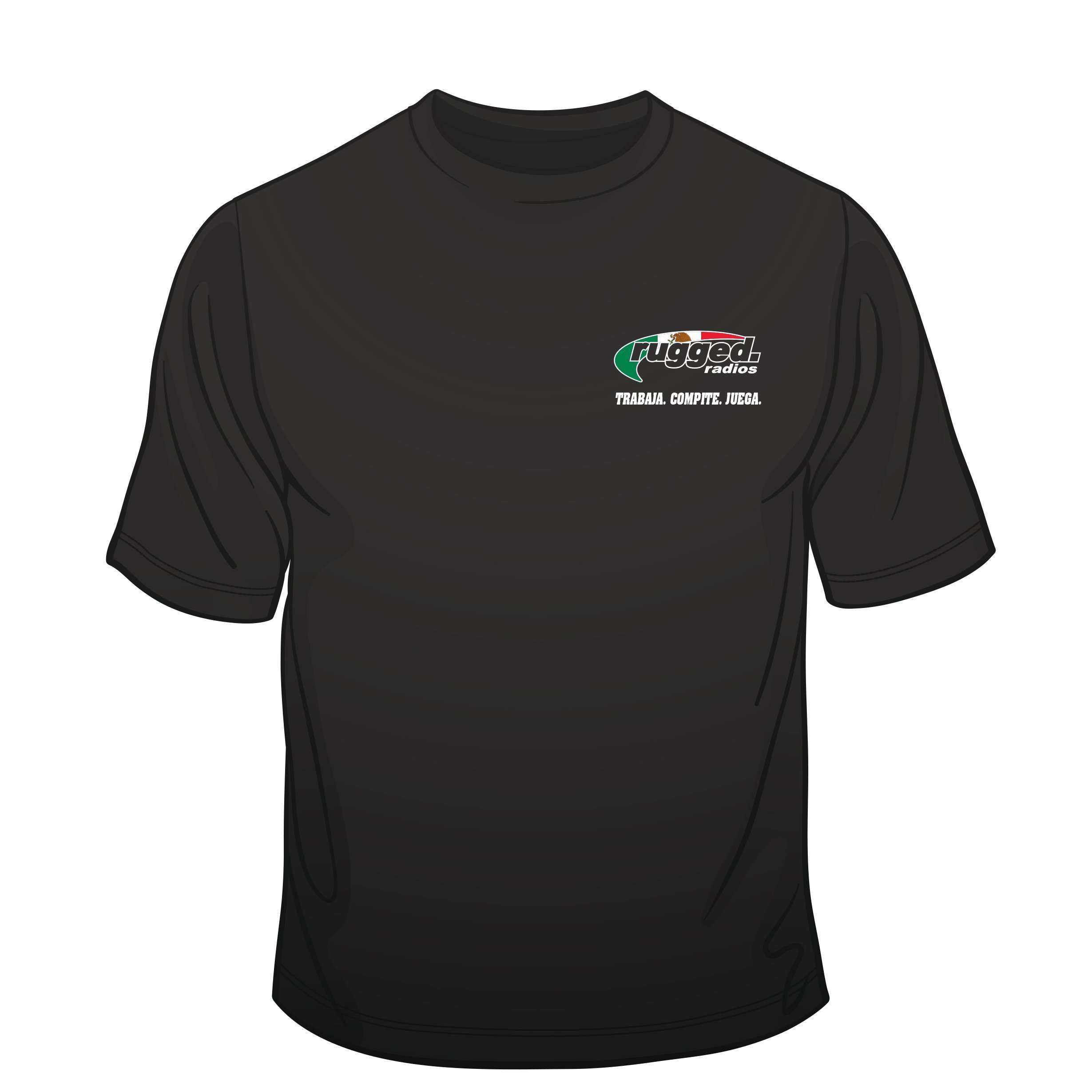 Rugged Radios Mexican Flag T-Shirt - Black by Rugged Radios MS-MXFLAG-SM 01039374005943 Rugged Radios Small