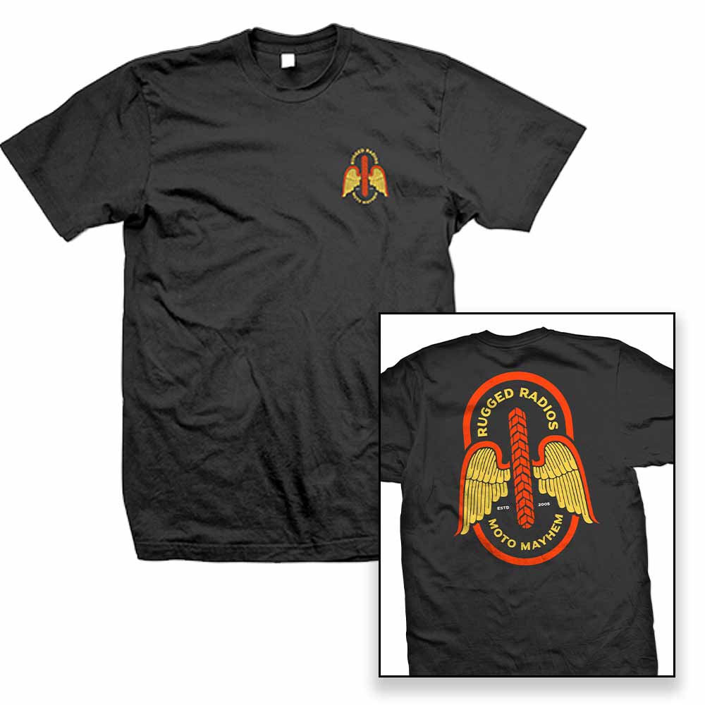 Rugged Radios Moto Mayhem T-Shirt - Black by Rugged Radios Rugged Radios