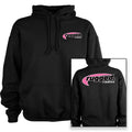 Rugged Radios Pink Pullover Hoodie - Black by Rugged Radios
