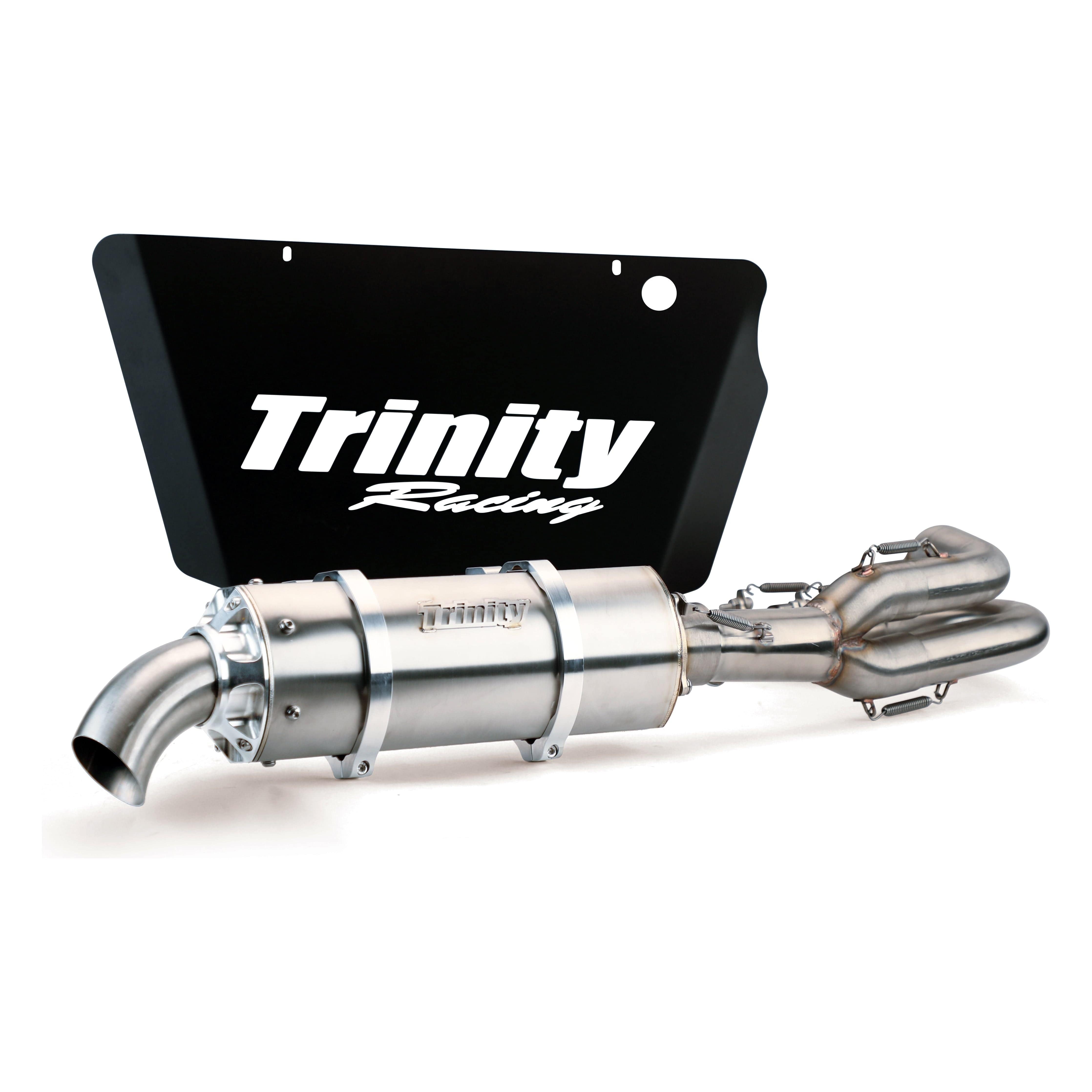 Rzr Xp 1000 Stinger Exhaust By Trinity Racing TR-4172F-SS Sport Muffler TR-4172F-SS Trinity Racing Brushed Stainless