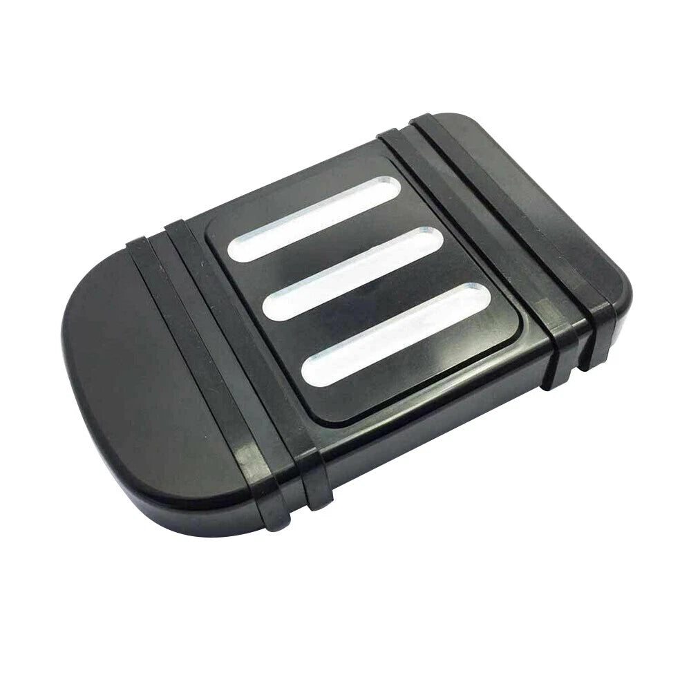 The Adjustable Foot Rest Kit Contrast Cut Style by Witchdoctors offers enhanced rider comfort, similar to how a black soap dish with rounded edges and drainage slots ensures superior ease in daily use.