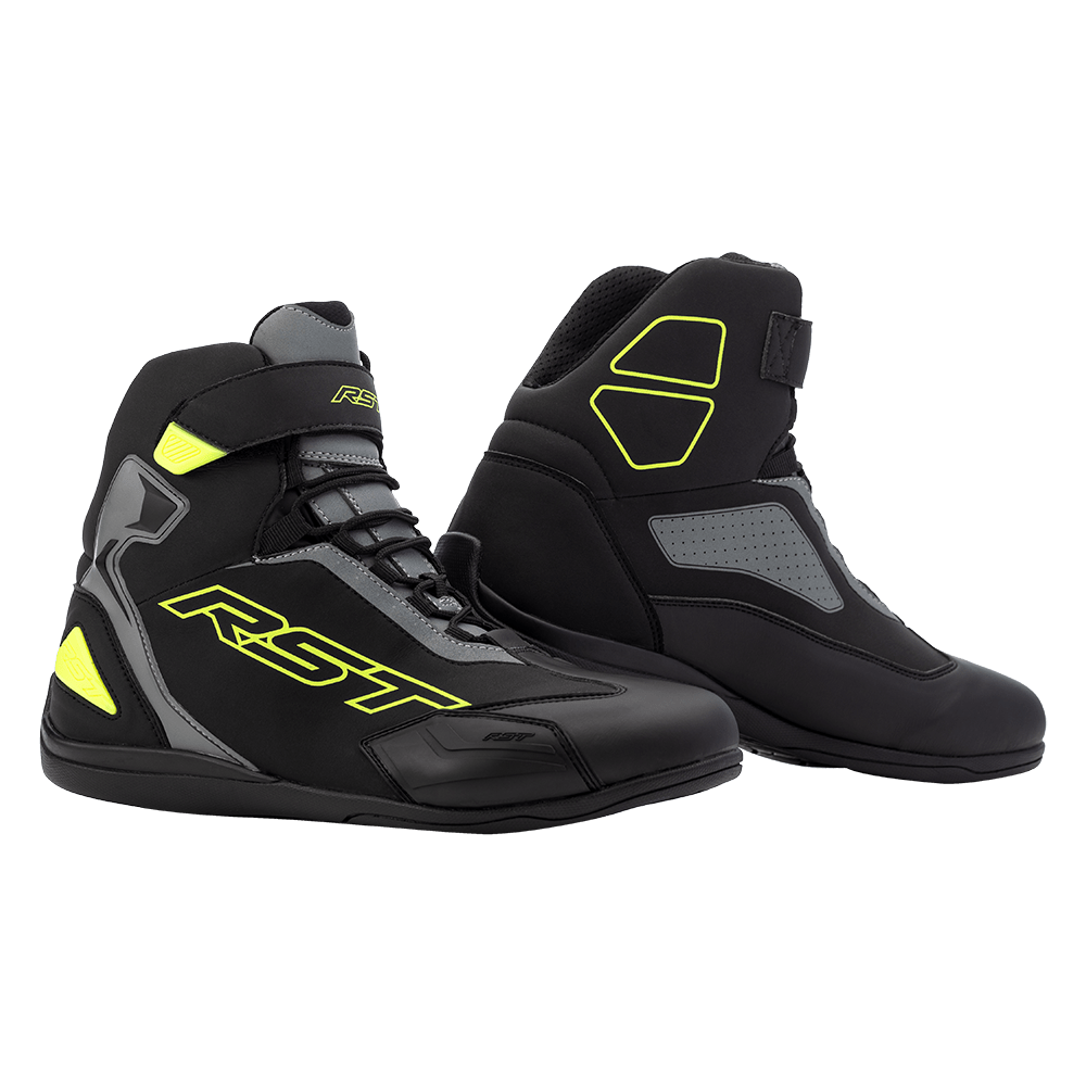 Western Powersports Shoes Black/Grey/Fluorescent Yellow / 7 Sabre Moto CE Shoe by RST 103053F.YEL-40