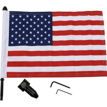 Saddlebag Bar Flag Mount With Flag 3/4" Bar - 10" X 15" Flag by Pro Pad BRFM-FXD115 Flag Mount
