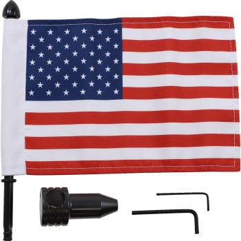 Saddlebag Bar Flag Mount With Flag 3/4" Bar - 6" X 9" Flag by Pro Pad BRFM-FXD1 Flag Mount