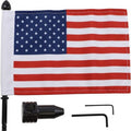 Saddlebag Bar Flag Mount With Flag 3/4" Bar - 6" X 9" Flag by Pro Pad