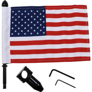 Saddlebag Bar Flag Mount With Flag 7/8" Bar - 6" X 9" Flag Flag by Pro Pad BRFM-FXD2 Flag Mount