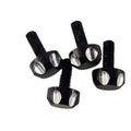 Scalloped Windshield Bolts Black Set of 4 by Witchdoctors