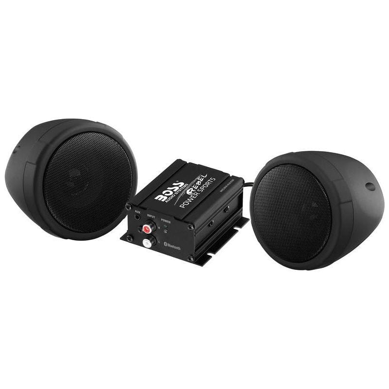 Scooter Speaker Kit Black by Boss Audio MCBK425BA Speaker Kit 63-8054 Western Powersports