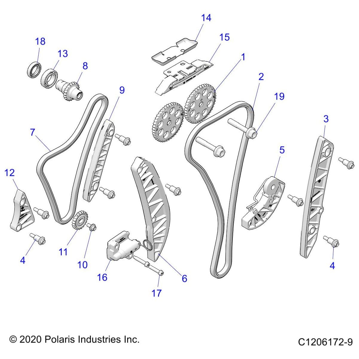 Scr-Hxfl-M10X1.25X55 12.9 by Polaris 3023208 OEM Hardware P3023208 Off Road Express