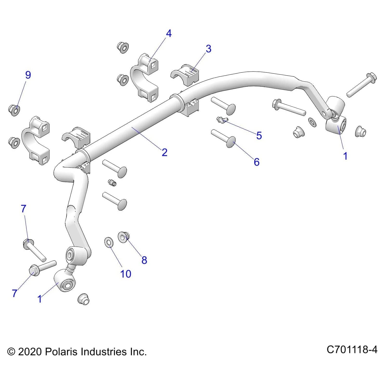 Scr-Rhcar-M10X1.5X50 8.8 Zfb by Polaris 7527918 OEM Hardware P7527918 Off Road Express