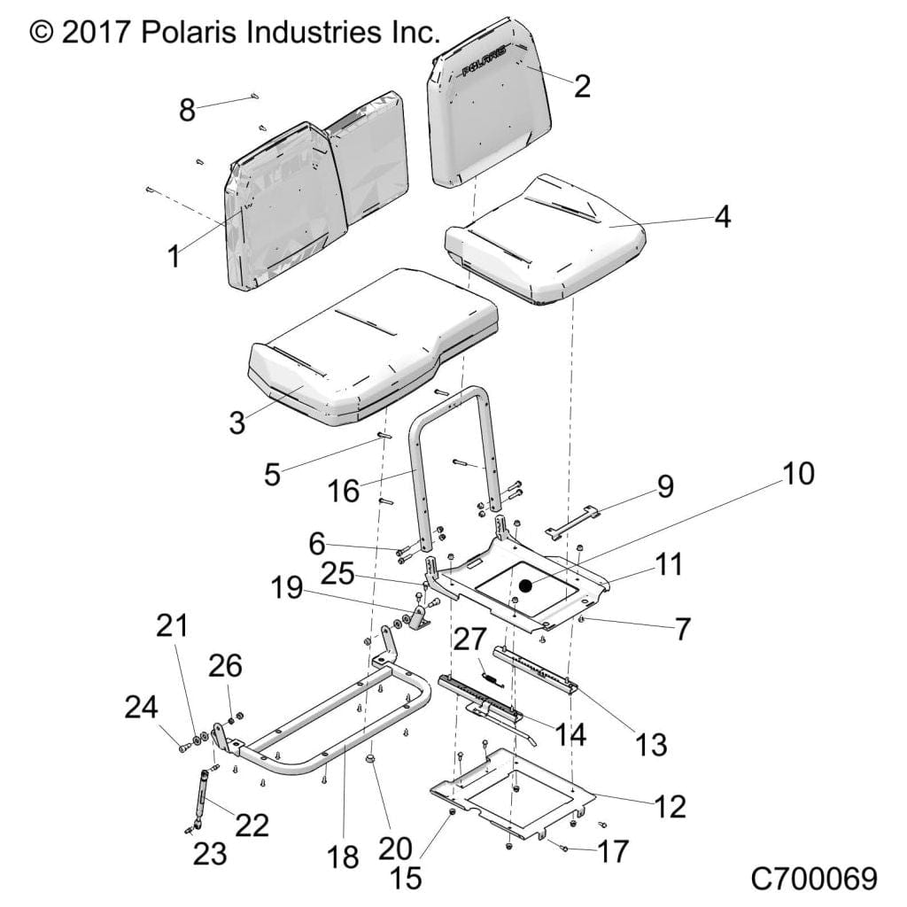 Scr-Shs-M10X1.5-M12X16 Rie by Polaris 7519355 OEM Hardware P7519355 Off Road Express
