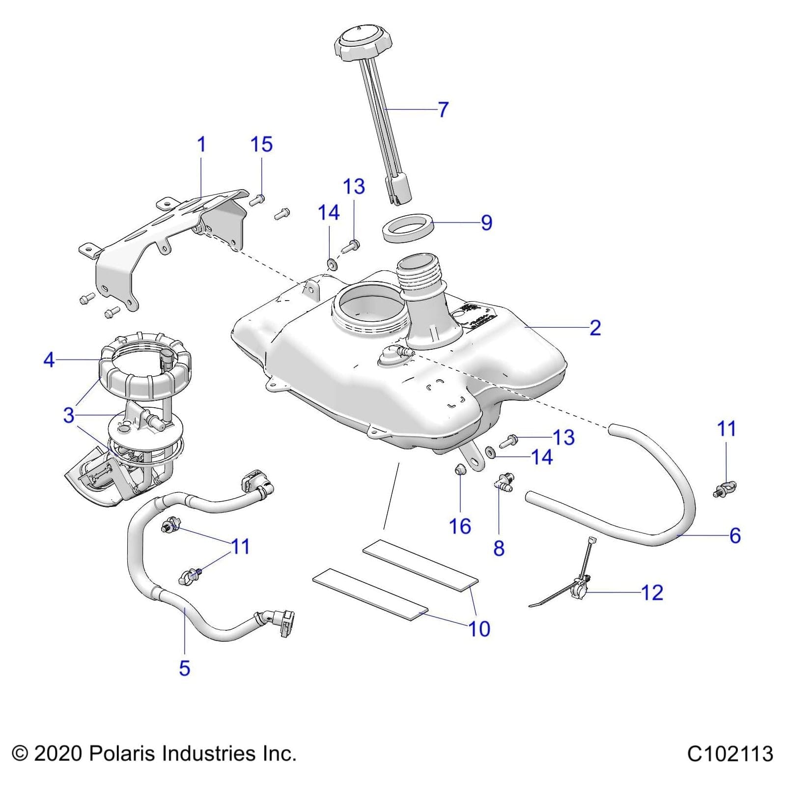 Scr-Tfhfl-M6X1.0X20 Zod by Polaris 7519279 OEM Hardware P7519279 Off Road Express