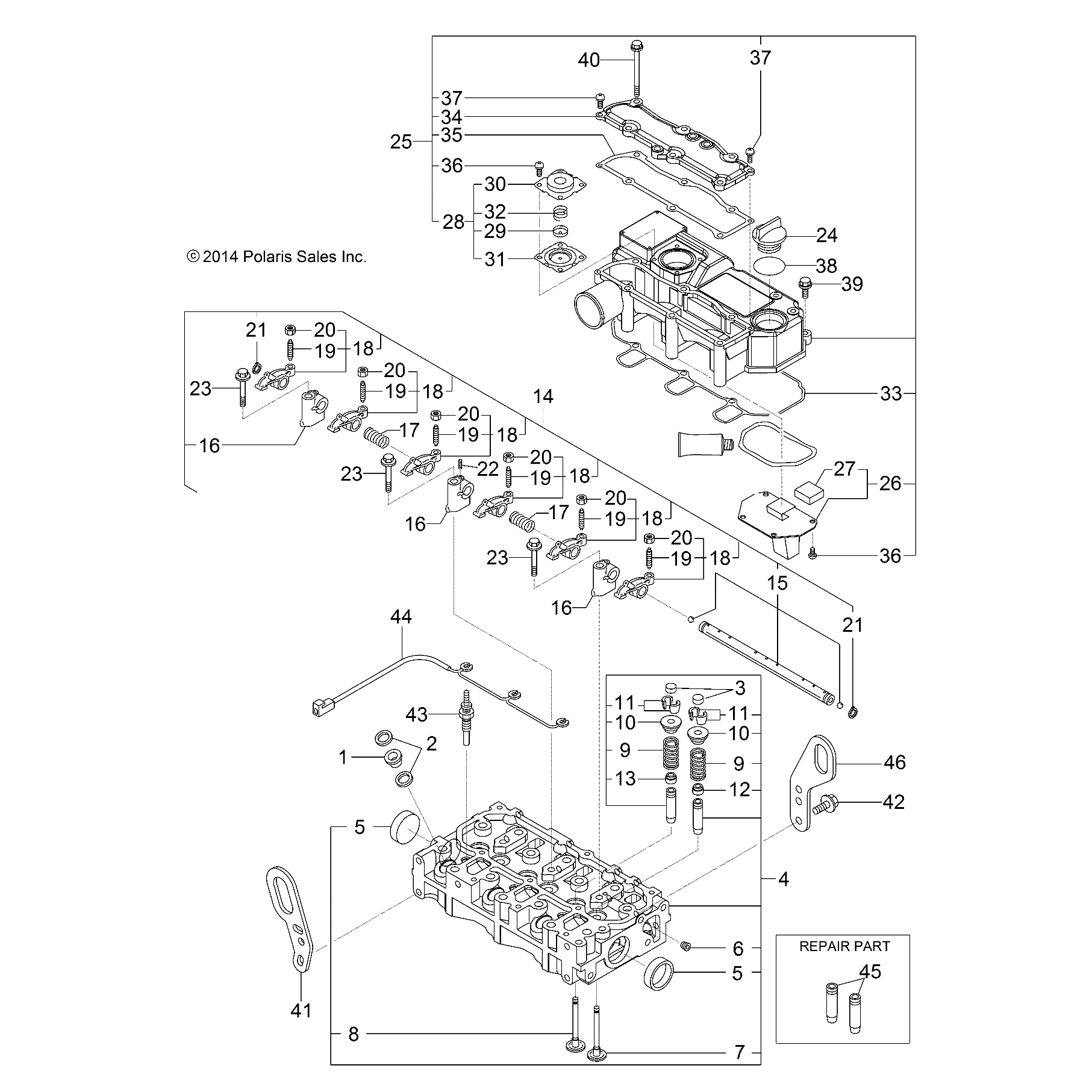 Screw,Valve Adjust by Polaris 3070056 OEM Hardware P3070056 Off Road Express
