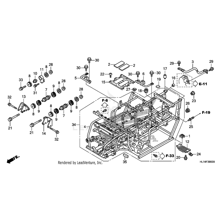 Seal, Brake Pedal Mounting by Honda 90883-HL1-A20 OEM Hardware 90883-HL1-A20 Off Road Express Peach St