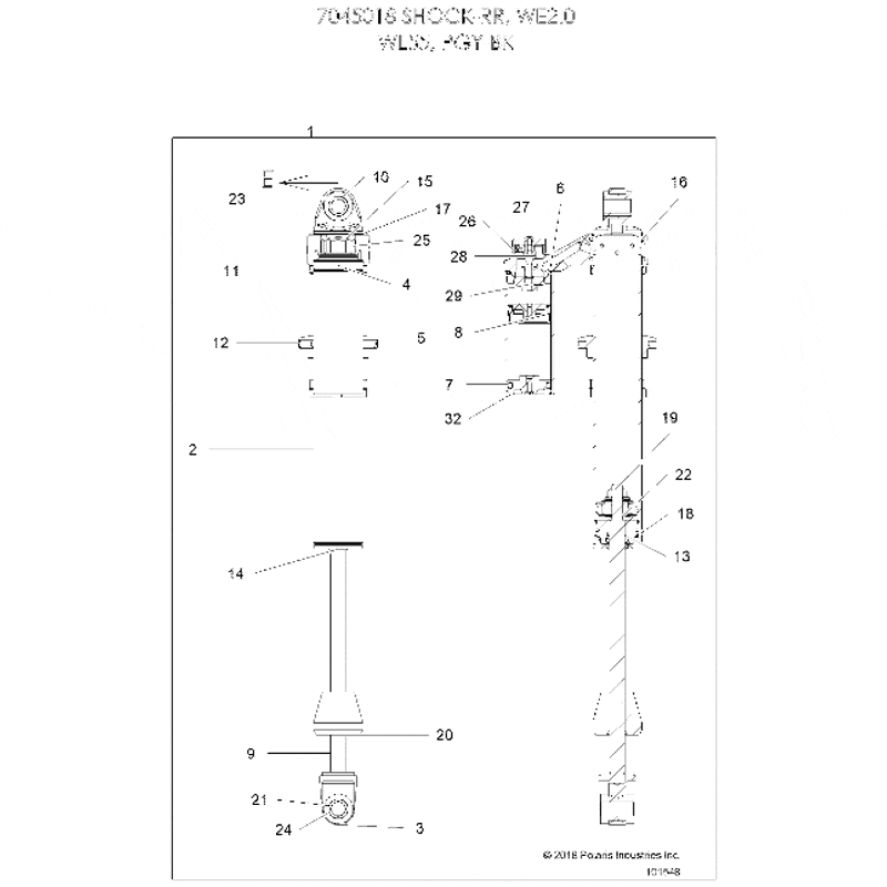 Seal Head Assembly, 2 In by Polaris 1800869 OEM Hardware P1800869 Off Road Express