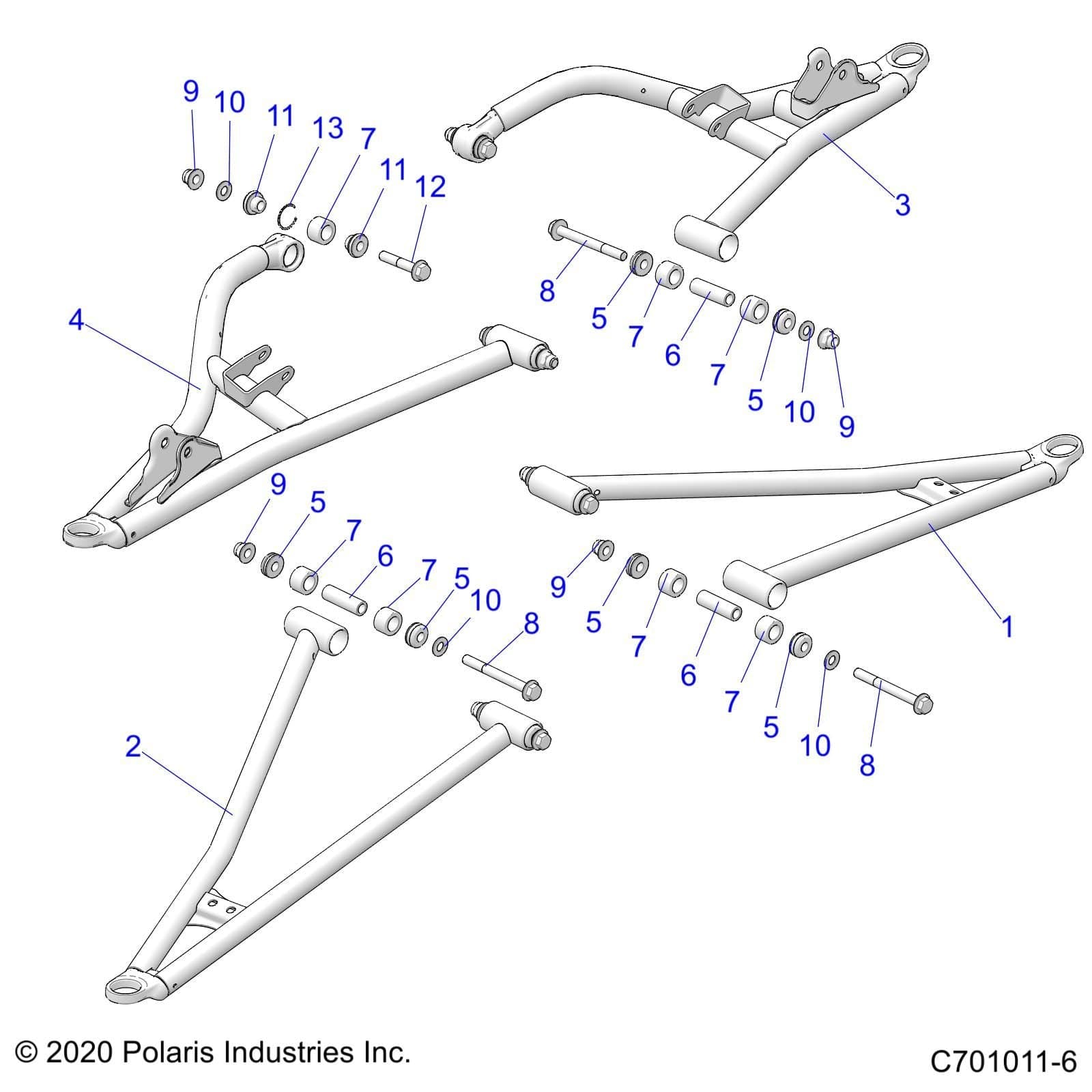 Seal Pivot Cap Assembly, 10 Mm by Polaris 1543735 OEM Hardware P1543735 Off Road Express