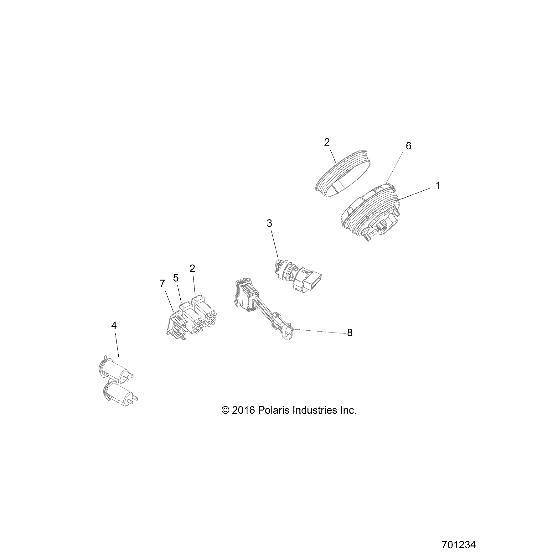 Sealed Winch Switch by Polaris 4015872 OEM Hardware P4015872 Off Road Express