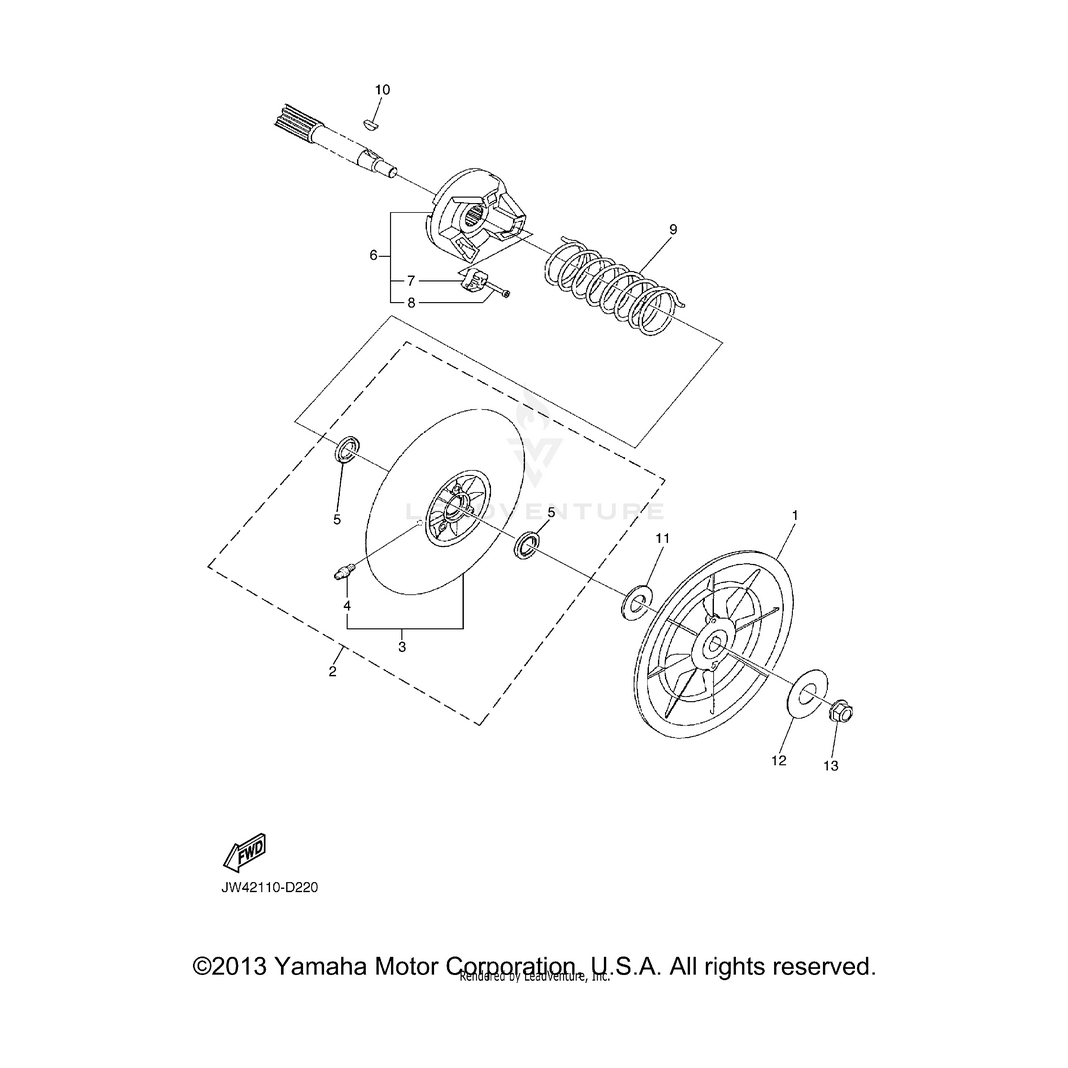 Secondary Spring Seat Comp by Yamaha JN6-G6280-00-00 OEM Hardware JN6-G6280-00-00 No Longer Available