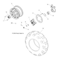 Wheel Hub with Bearing Kit by Polaris