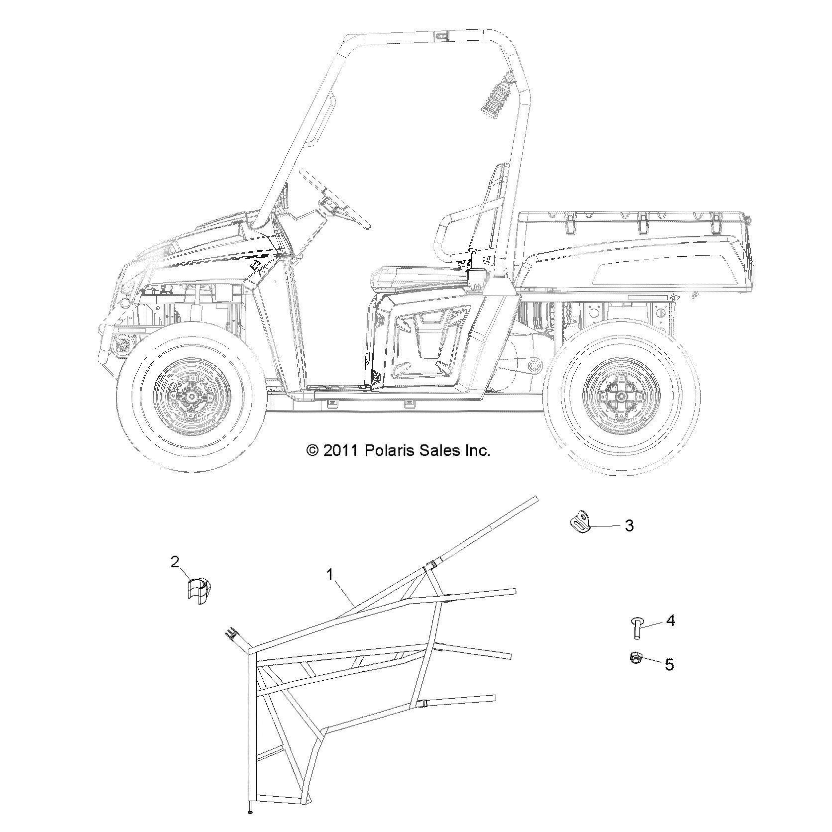 Side Net by Polaris 2685121 OEM Hardware P2685121 Off Road Express