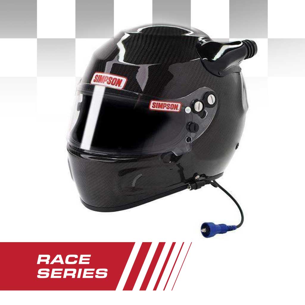 Simpson Lightweight Carbon Fiber Desert Devil Race Helmet by Impact Rugged Radios