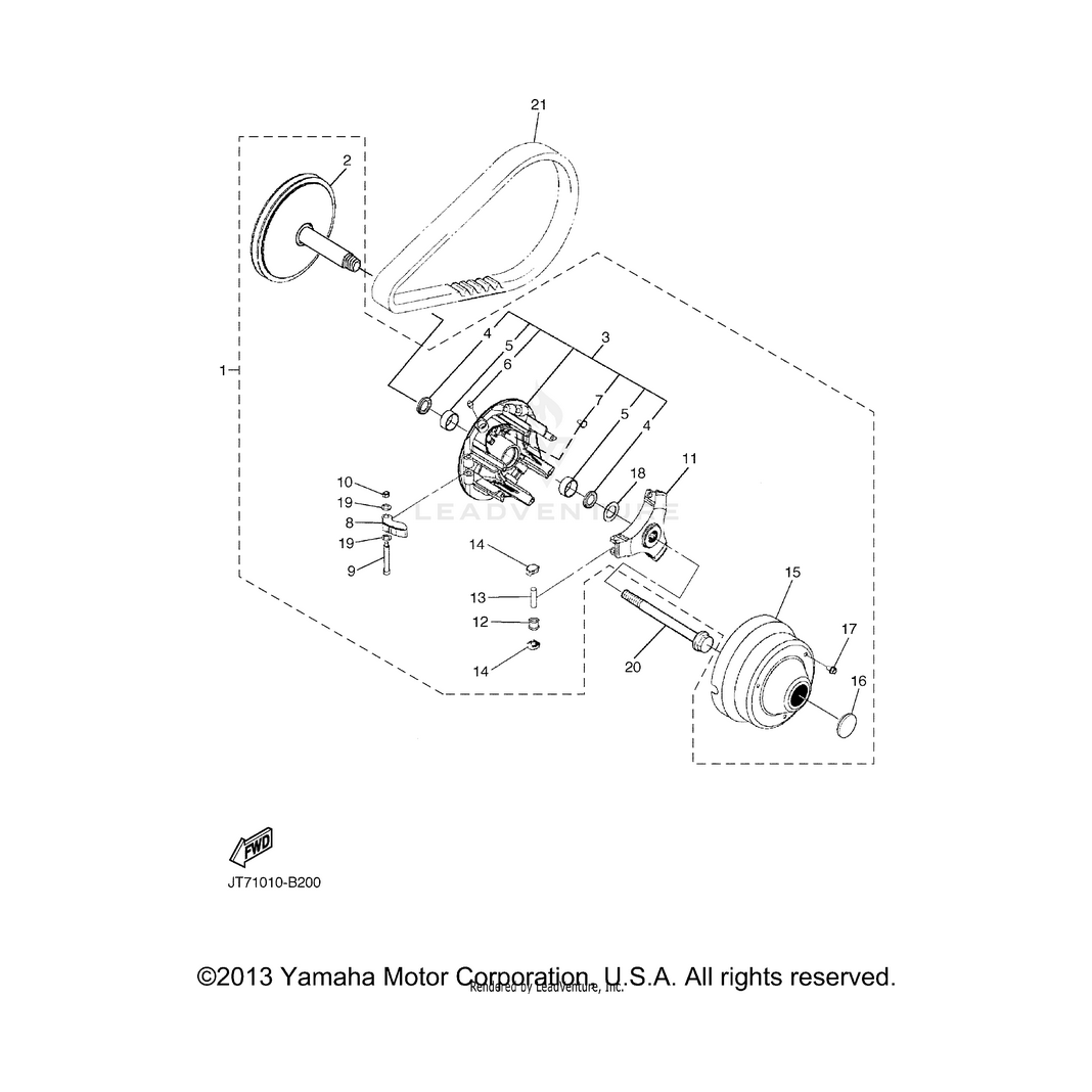 Slider by Yamaha JN6-G6253-00-00 OEM Hardware JN6-G6253-00-00 Off Road Express
