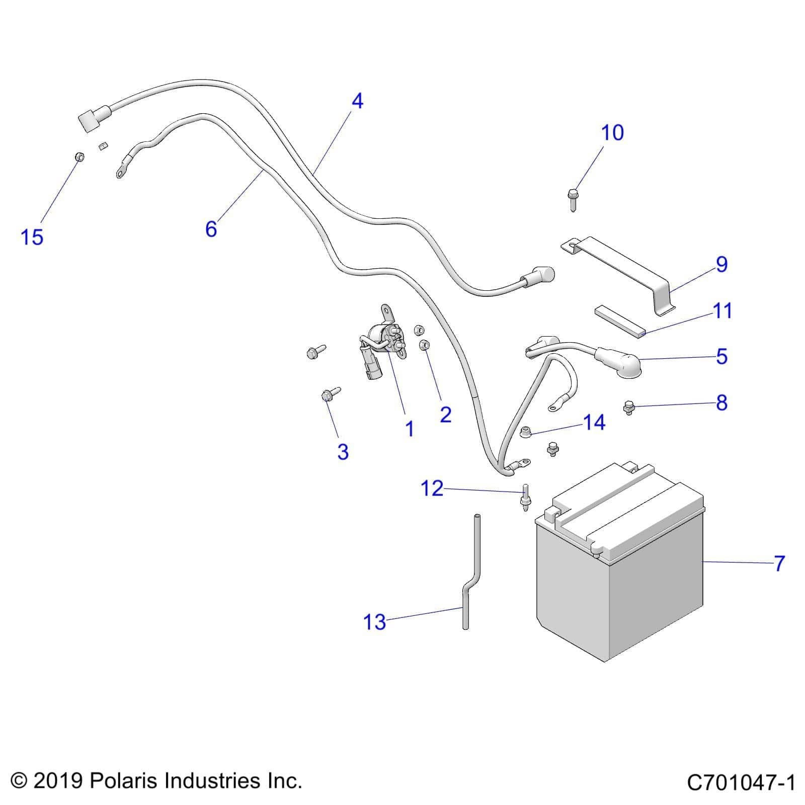 Solenoid To Starter Cable by Polaris 4011498 OEM Hardware P4011498 Off Road Express