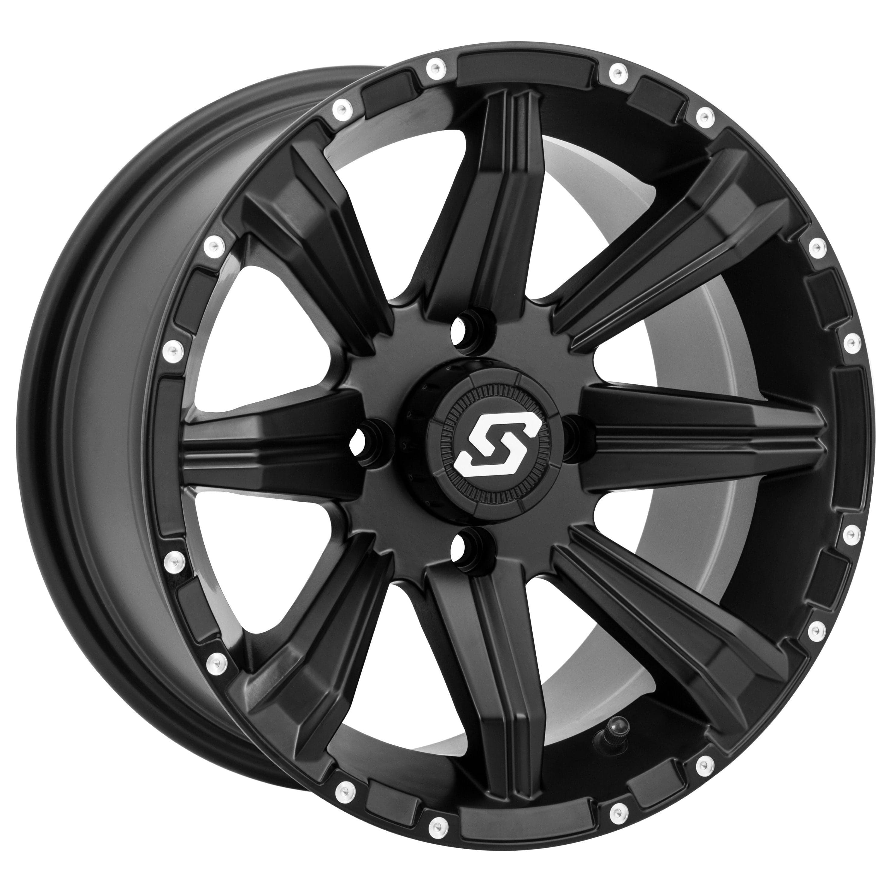 Sparx Wheel 15X7 4/137 5+2 (+10Mm) Black by Sedona A87B-57037-52S Non Beadlock Wheel 570-1308 Western Powersports Drop Ship