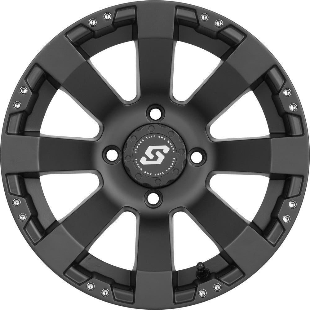 Spyder Wheel Black 14 in. x 7 in. 5+2 +10 mm by Sedona 570-1150 Non Beadlock Wheel 570-1150 Western Powersports Drop Ship