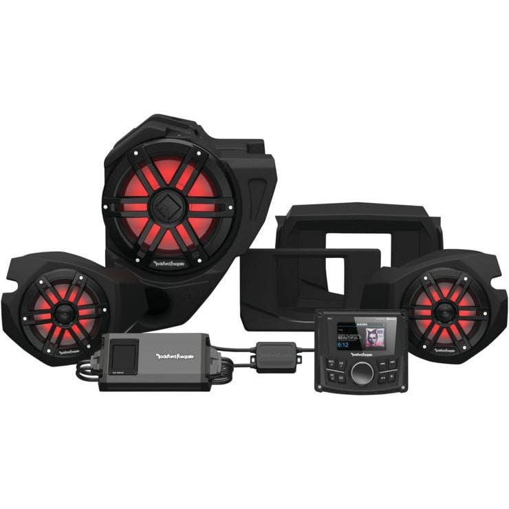 Stage 3 Gen3 Audio System for 2014+ Polaris RZR by Rockford Fosgate RZR14-STG3 Speaker Kit 909173 Tucker Rocky Drop Ship