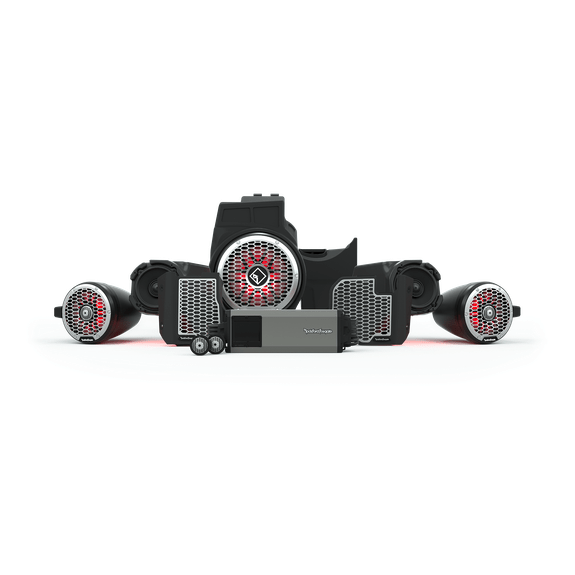 Stage 5 Element Ready Audio System for 2020+ Polaris RZR Pro XP Ride Command by Rockford Fosgate RZR19RCPXP-STG5 Audio Full System 909245 Tucker Rocky Drop Ship