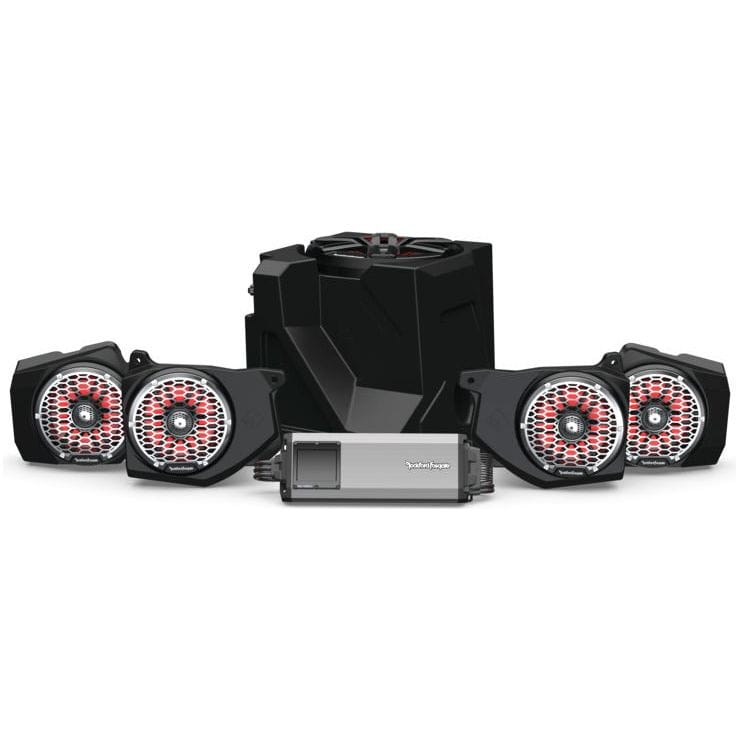 Stage 6 Audio System for Polaris Ranger 2018+ Ride Command by Rockford Fosgate RNGR18RC-STG6 Audio Full System 909170 Tucker Rocky Drop Ship