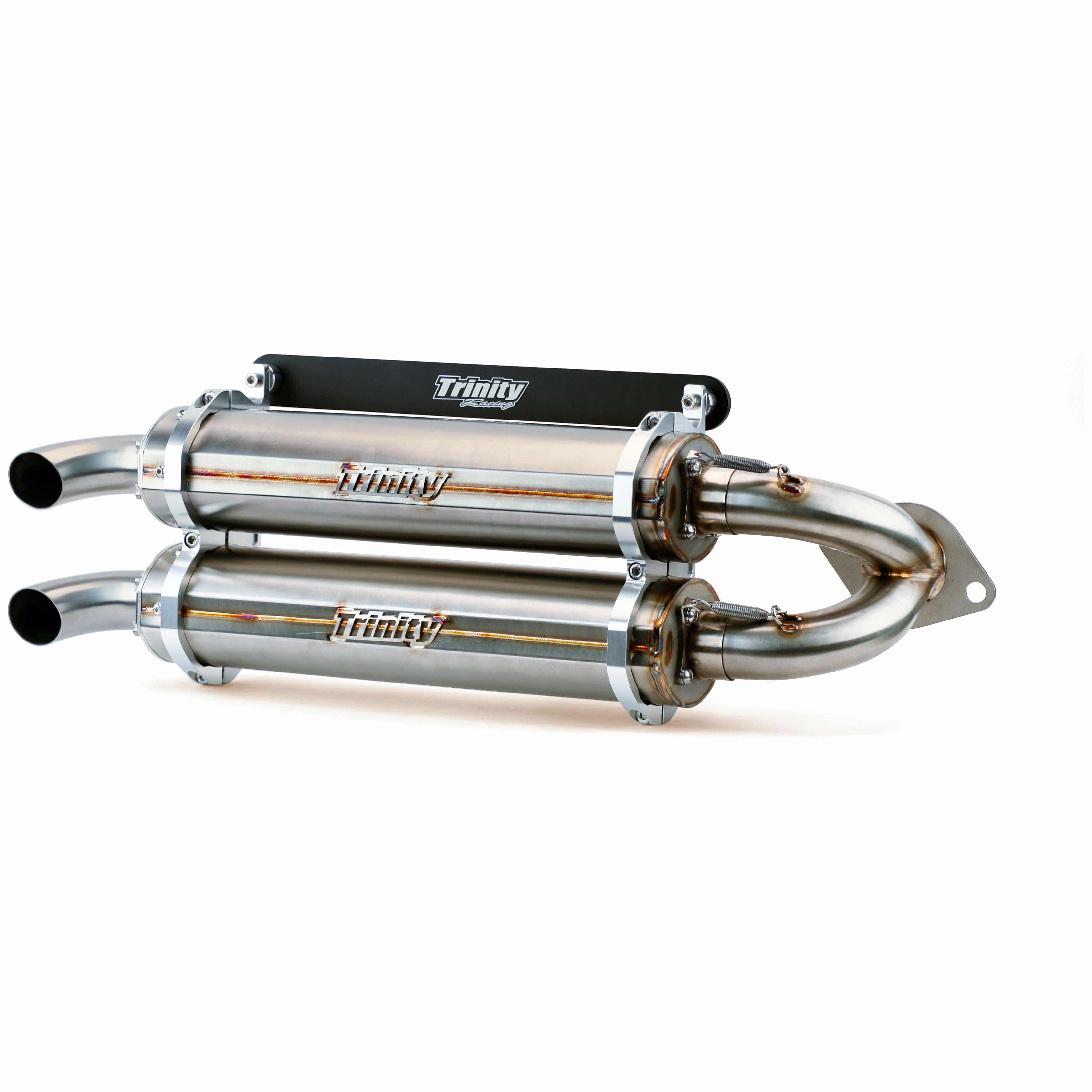 Stainless Steel Rzr Xp 1000 Slip On By Trinity Racing TR-4118S-SS Dual Muffler TR-4118S-SS Trinity Racing