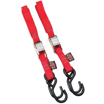 Standard Tie-Downs - 1" x 5-1/2' - Red By Powertye MFG 22261 Tie Down / Ratchet Strap