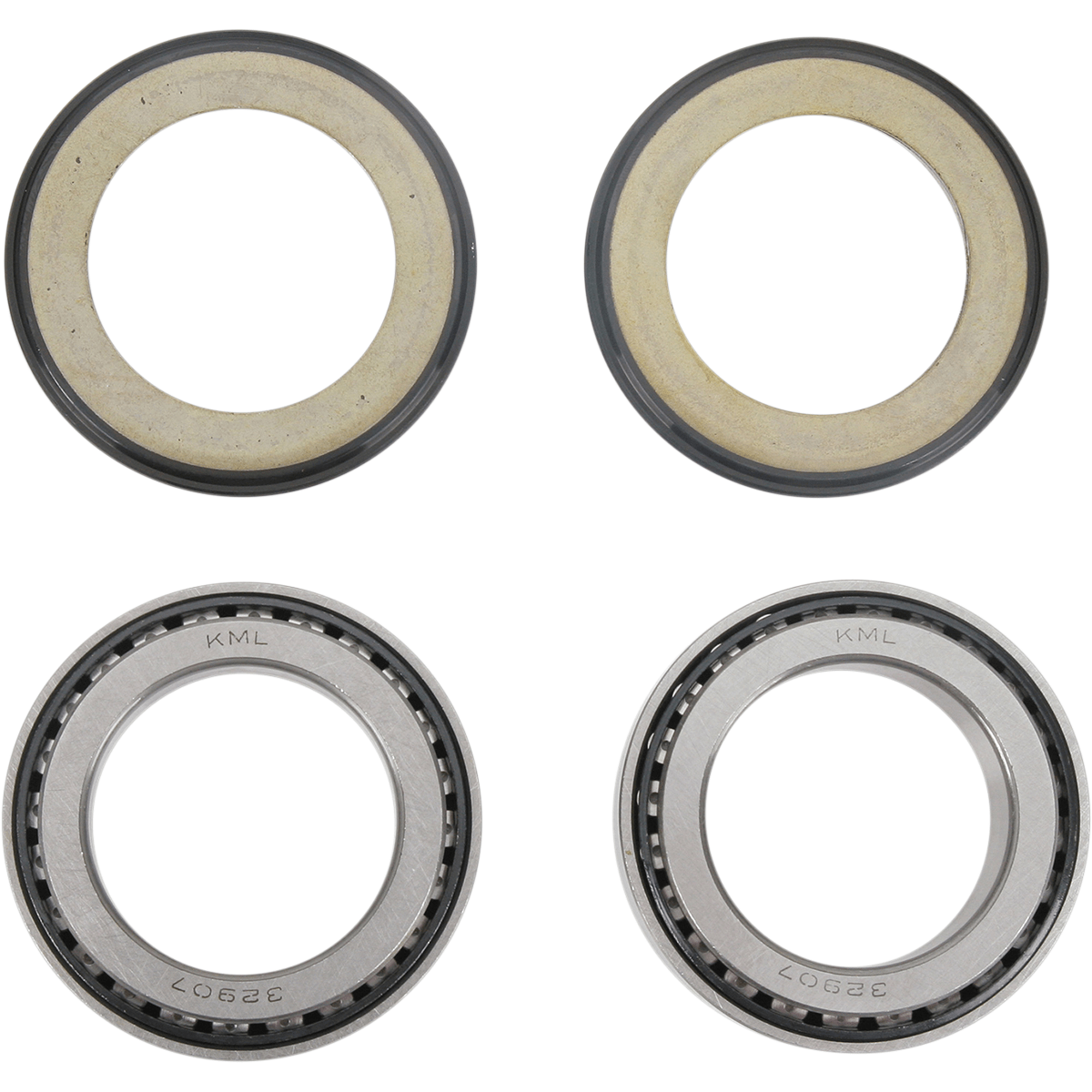 Steering Stem Tapered Roller Bearings And Seals Kit By All Balls 22-1039 Steering Stem Bearing Kit 22-1039 Parts Unlimited