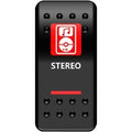 Stereo Rocker Switch Red by Moose