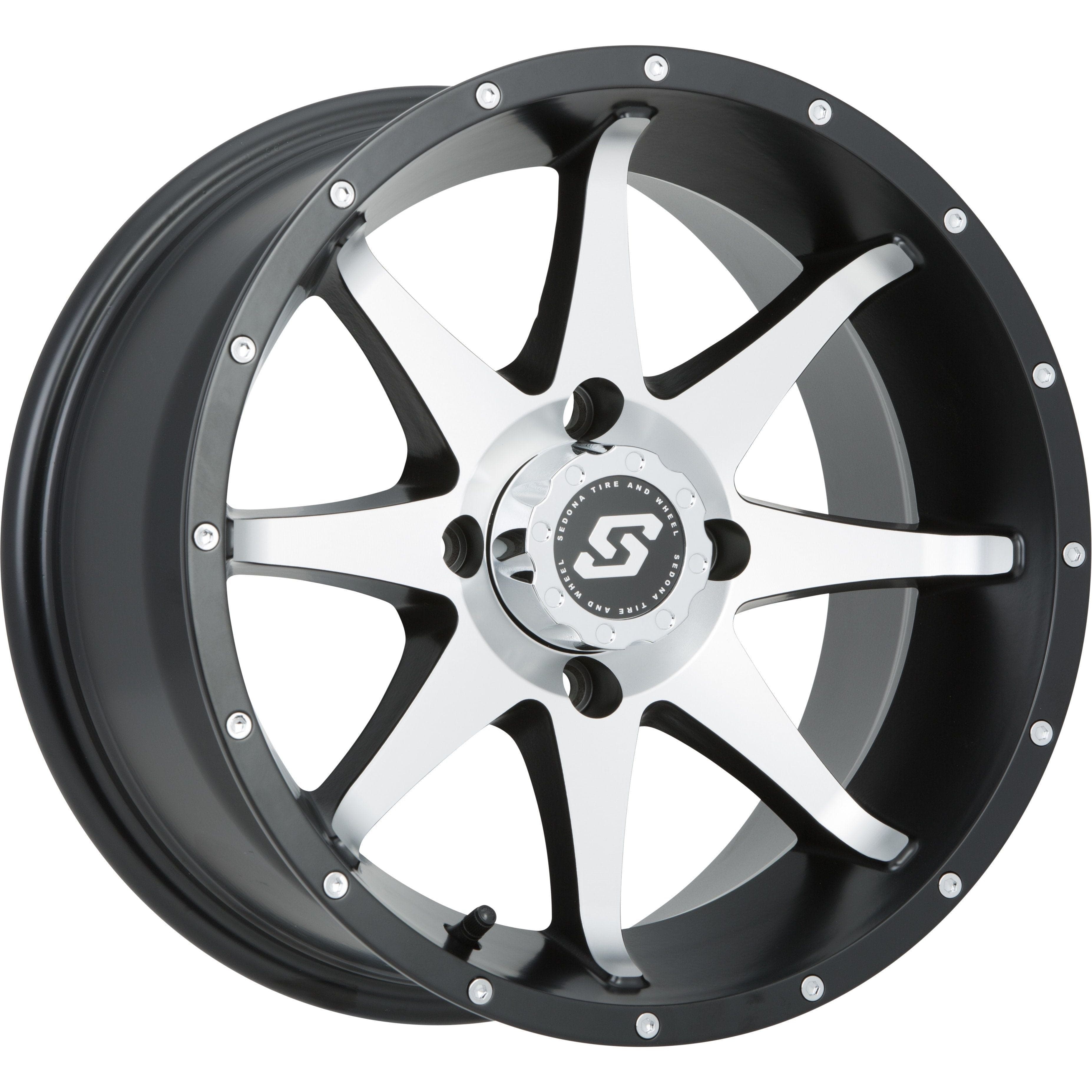 Storm 12X7 4X156 4+3 by Sedona A7627056-43S Non Beadlock Wheel 570-1166 Western Powersports