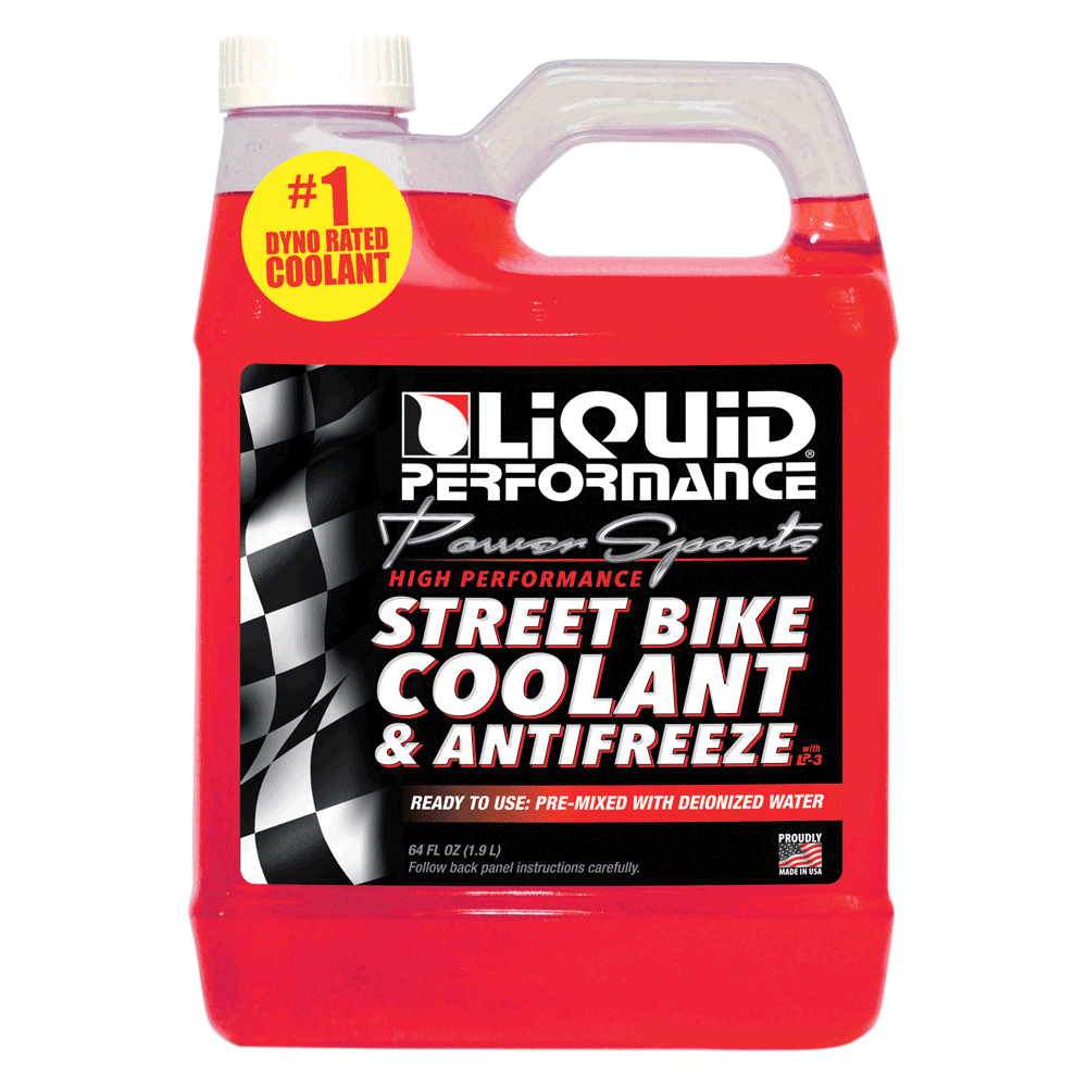 Street Bike Coolant & Antifreeze 64Oz by Liquid Performance 0535 Coolant