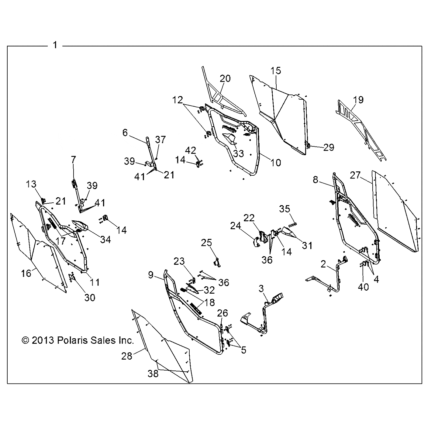Striker Mount Door Right Inner by Polaris 5138337 OEM Hardware P5138337 Off Road Express