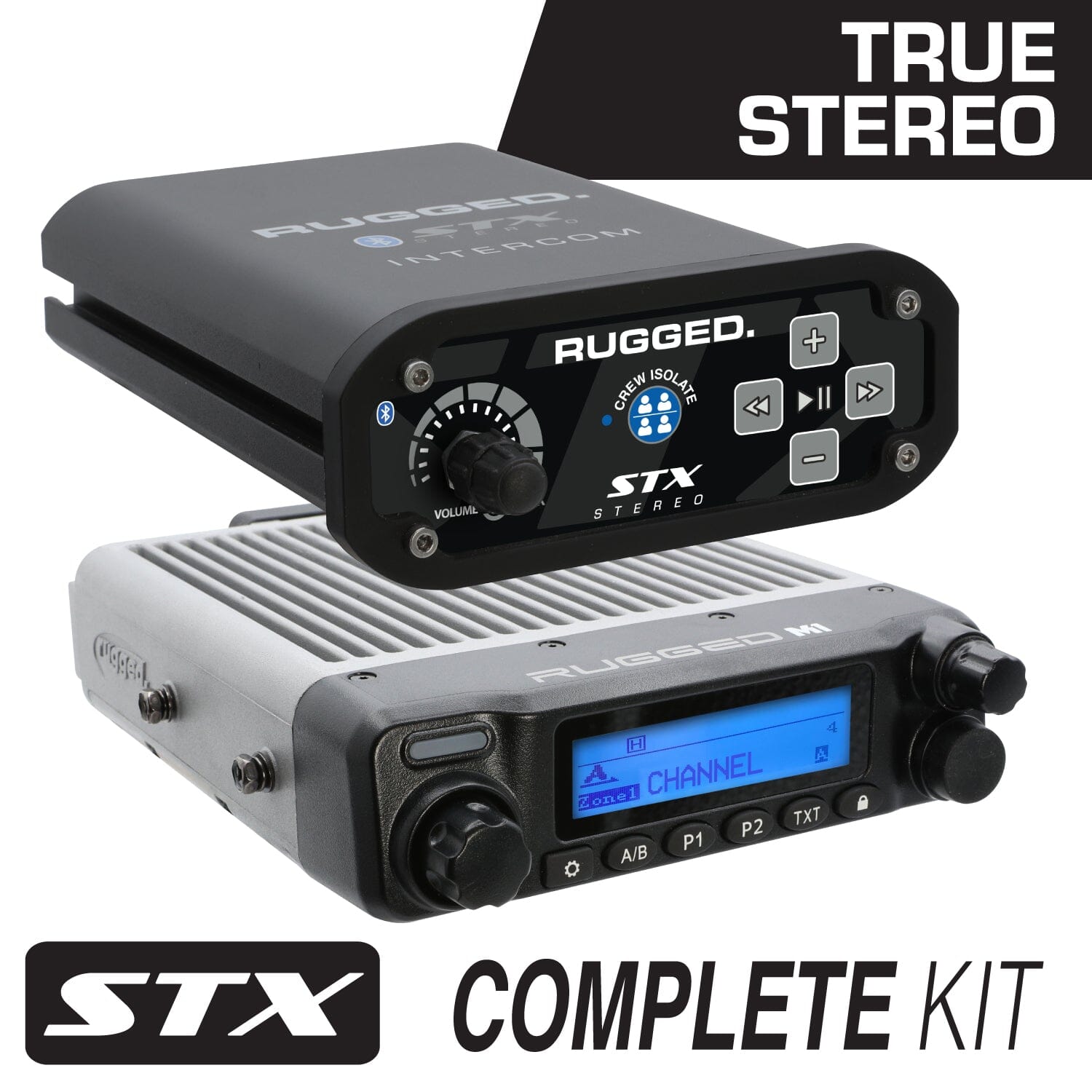 Stx Stereo Complete Master Communication Kit With Intercom And 2-Way Radio by Rugged Radios Intercom Rugged Radios