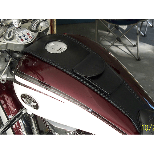 Tank Bib Plain for Victory Steel Frame by Franks Leather Products Protector / Pad