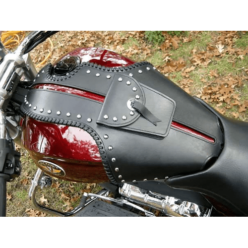 Tank Guard Studded for Victory Cross Bikes by Franks Leather Products Protector / Pad