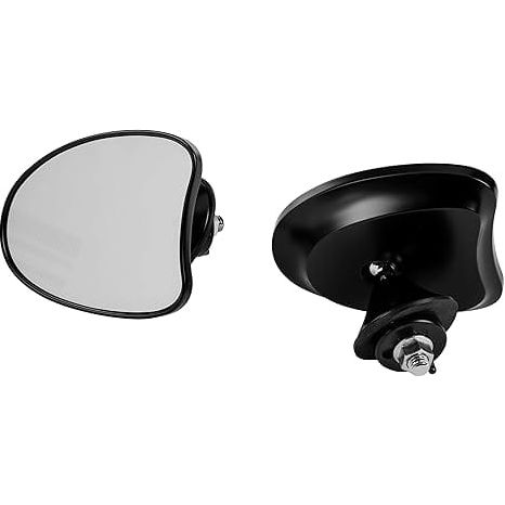 Tapered Faring Mirrors Black by Harddrive 270333 Perch Mount Mirrors